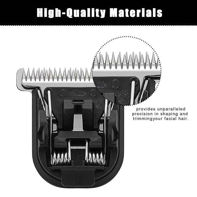Replacement Premium T-Blade Compatible with MANSCAPED The Beard Hedger, for Precision Facial Hair Trimming. 2Pack