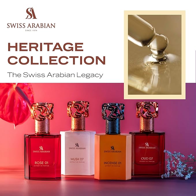 Swiss Arabian Rose 01 - Luxury Products From Dubai - Long Lasting, Addictive Personal EDP Spray Fragrance - Seductive Signature Aroma - 1.7 Oz
