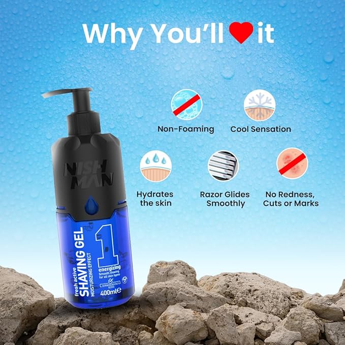 Nishman Shave Gel Energizing No1 400 ml