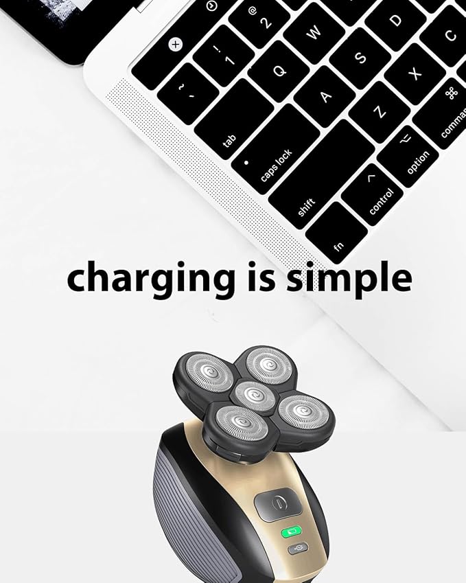 5V USB Charger Cable for Freebird Head Shaver Kit, wotdmu Charger Cable Compatible with FlexSeries Electric Head Hair Shaver for Freedom Grooming Charging, with 1 Cleaning Brush, 3.3ft Power Cord