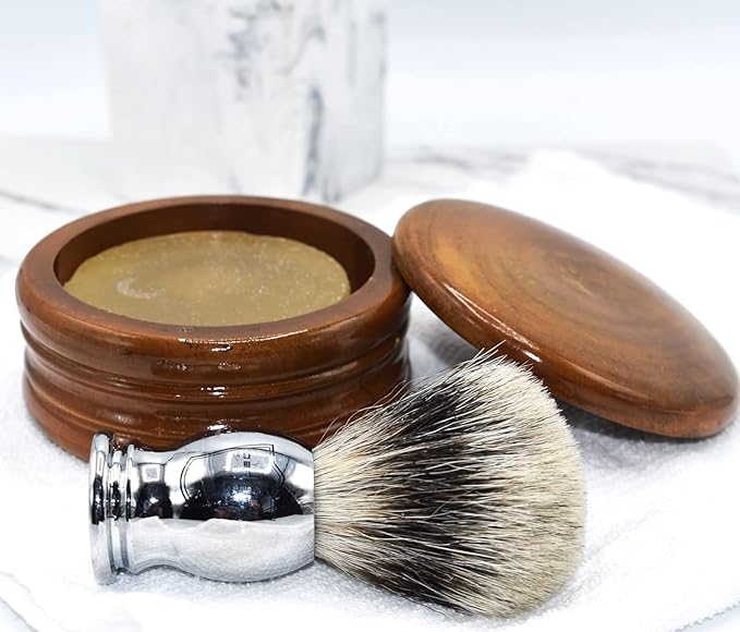 Parker Safety Razor Parker Genuine Honey Mango Wood Shaving Soap Bowl from