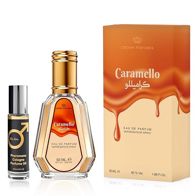 Men’s Eau de Parfum, Sweet Gourmand Cologne for Men with Pistachio, Almond & Vanilla Notes, Long Lasting Fragrance Pheromone