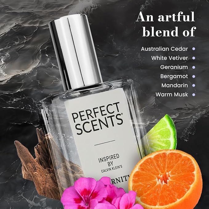 Perfect Scents Fragrances, Inspired by Cal.vin K.lein’s Eterni.ty, Men’s Eau de Toilette, CLEAN, Vegan, Paraben-Free, Never Tested on Animals, 3.4 Fluid Ounces