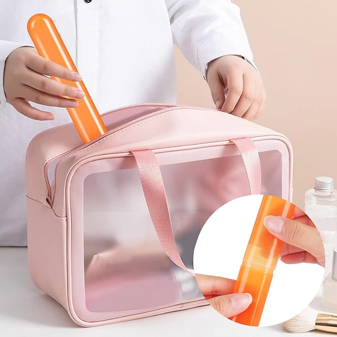 6 Pack Travel Toothbrush Case, Breathable Portable Toothbrush Holder, Plastic Toothbrush Cover Container for Traveling, Bathroom, School, Home, Business, Camping