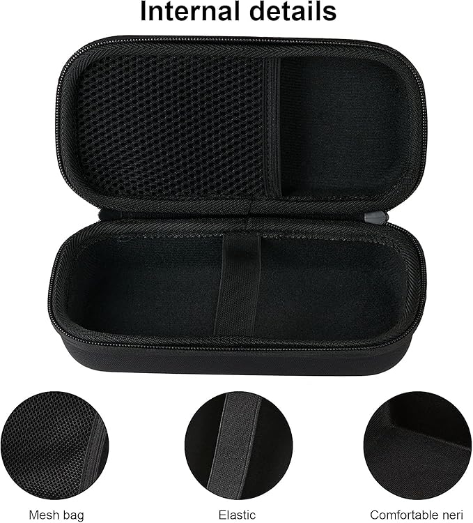 LinMei Hard Travel Case for Electric Trimmers & Shavers - Protective Organizer Compatible with QP27XX, QP28XX and QP6XXX - EVA Shell with Accessory Pocket - Black (Case Only)