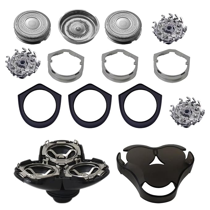 Latest New Upgraded RQ12 Complete Replacement Shaver Head Blade Unit Assembly for Philipss Norelcoo RQ12 1250X 1255X 1260X 1280X 1290X 8000X