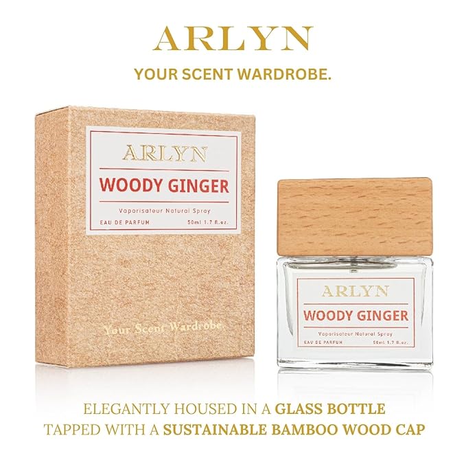 ARLYN Woody Ginger Eau De Parfum Inspired by Chanelle's Blue De, Perfume for Men, Luxury Fragrance - Vegan, Cruelty-Free, and Eco-Conscious (1.7oz / 50ml)