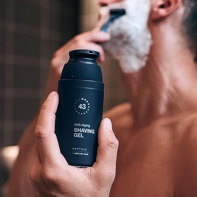 Particle Anti Aging Shaving Gel for Men, Helps Reduce the Appearance of Wrinkles, Firm and Tighten Your Skin with Every Shave in Just 43 Seconds (4.05 fl.oz)