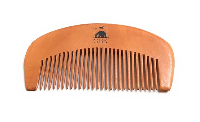 G.B.S Beard Brush & Beard Comb Set with Mustache Comb, Natural Boar Bristle Brush, Wood Fine Tooth Comb, Natural Beard Oil, Hair Styling Comb 5 Pc Grooming Kit For Men
