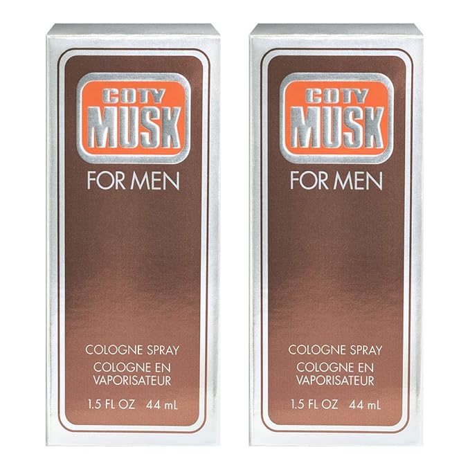 Wild Musk for Men Eau de Cologne Spray 1.5 oz, Pack of 2
