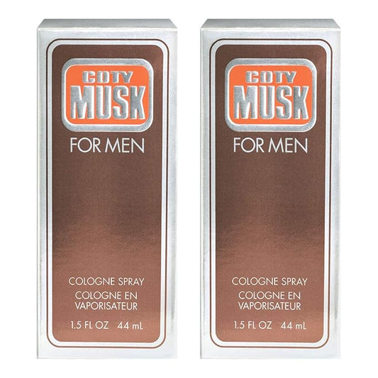 Wild Musk for Men Eau de Cologne Spray 1.5 oz, Pack of 2