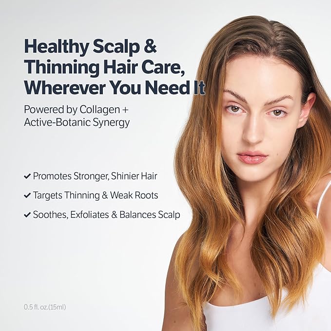 SUNGBOON EDITOR Deep Collagen Retinol Scalp Serum |Roll-On Hair Growth&Thickening Serum |Dry, Itchy Scalp Treatment |Caffeine +Biotin +Rosemary |Korean Hair Care,0.5 fl oz