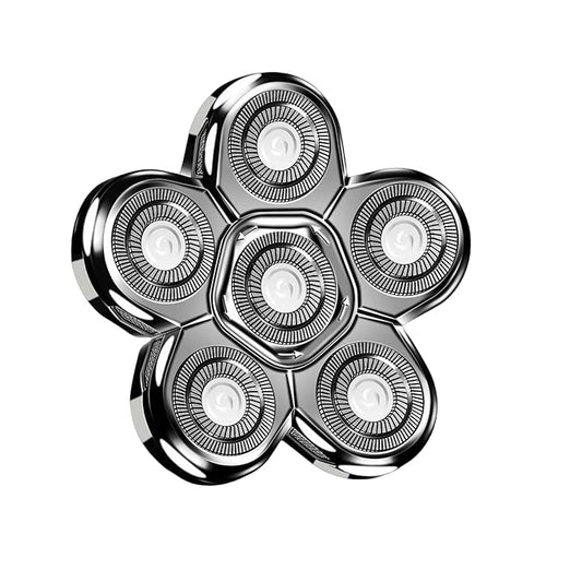6D Balde Head Shaver Replacement Heads for AW Shaver,White Shaver Head Replacement Compatible with Aidallswellup G-672 Head Shaver,Replacement Head Not for Model:AW-PRO001
