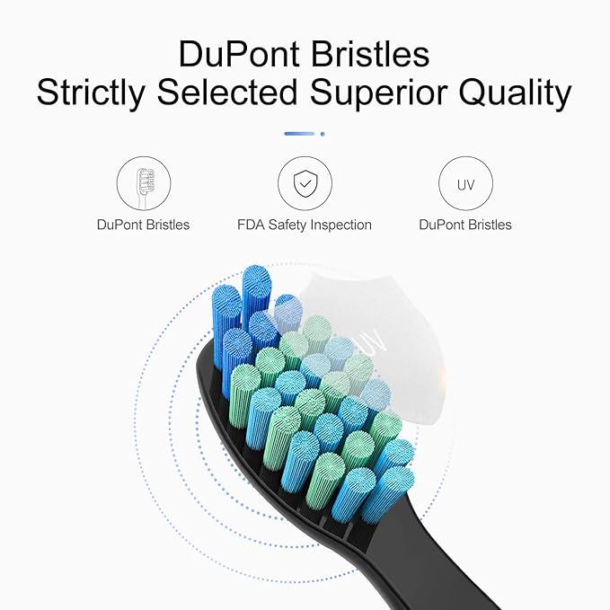 10 Pack Electric Toothbrush Replacement Heads Compatible with Fairywill FW-507/508/551/515/917/959/2011,FW-D1/D3/D7/D8,Toothbrush Replacement Heads Compatible with SEAGO 958/2316/SGKIDS-2303