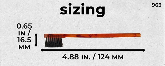 #963 Handmade Eyebrow Brush Tortoise Havana Acetate Smooth Tame Edges Style Eyebrows Detangling Parting Grooming Teasing Hair Styling Hairdresser Barber Hairdressing Wet Dry Pocket Women Men