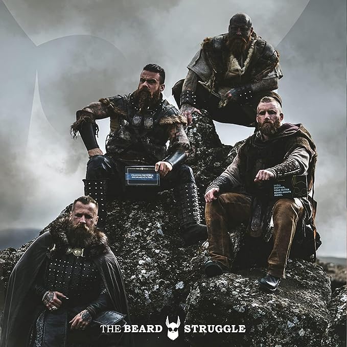 The Beard Struggle - Marksman's Beard Conditioner - Valhalla's Gates, Gold Collection - Nourish, Softens, & Strengthens Beard - Radiance Beard Conditioner for Men (8 Fl oz)