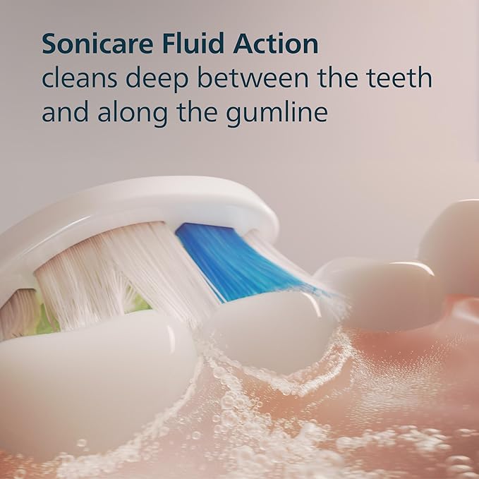 Philips Sonicare W DiamondClean - Genuine Replacement Electric Toothbrush Heads, White, 2 Pack, HX6062/77