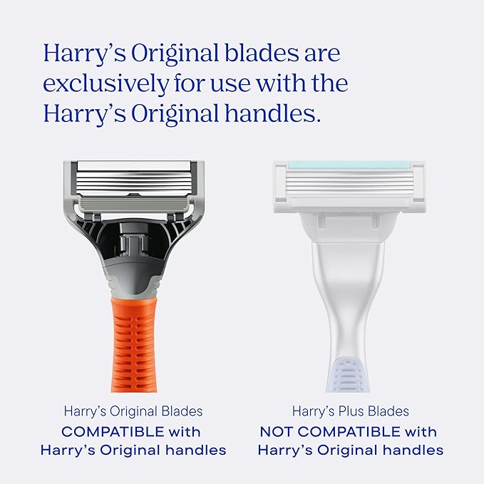 Harry's Shaving Kit for Men - 1 Razor Handle (Obsidian Chrome), 3 Original Razor Blade Refills, 4 oz Foaming Shave Gel & Travel Blade Cover