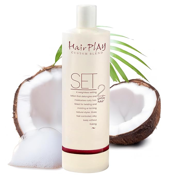 HairPlay Set #2 Hair Foam Mousse - Medium Hold Styling Foam for Frizz Control - Hair Mousse for Curls - Curl Defining Mousse - Mousse for Wavy Hair - Refill Hair Mousse Bottle - 16 Fl Oz