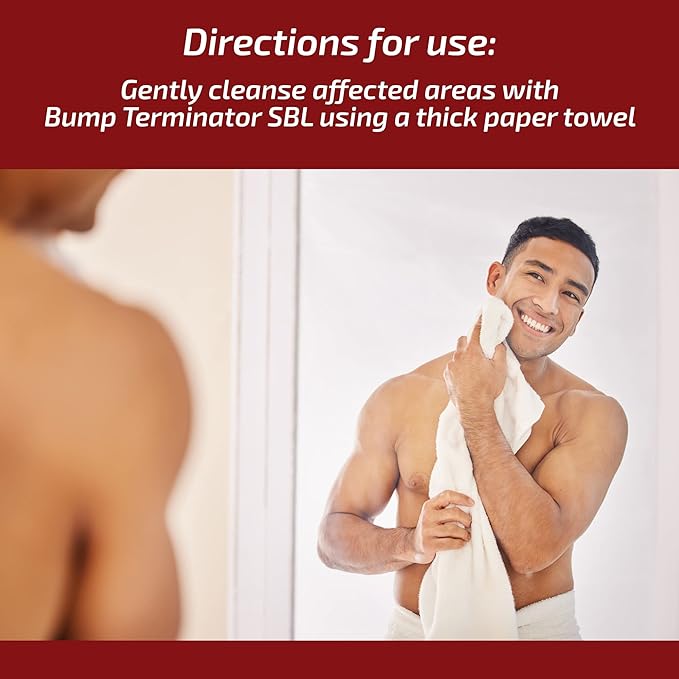 BREEJ Bump Terminator Alcohol-Free Bumps Lotion, Razor Bump Treatment for Men & Women (4 Fluid Ounces)