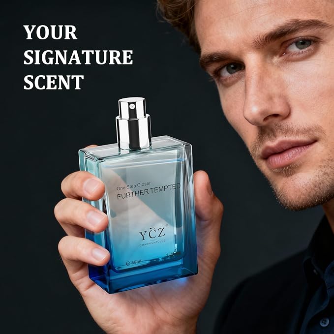 Ycz Men's Blue Wood Shadow Perfume for Men, 1.7 oz. Long Lasting Eau De Parfum Cologne For Men, Daily Use Men's Casual Cologne, A Signature Scent Great Holiday Gift A Gift for Any Occasion