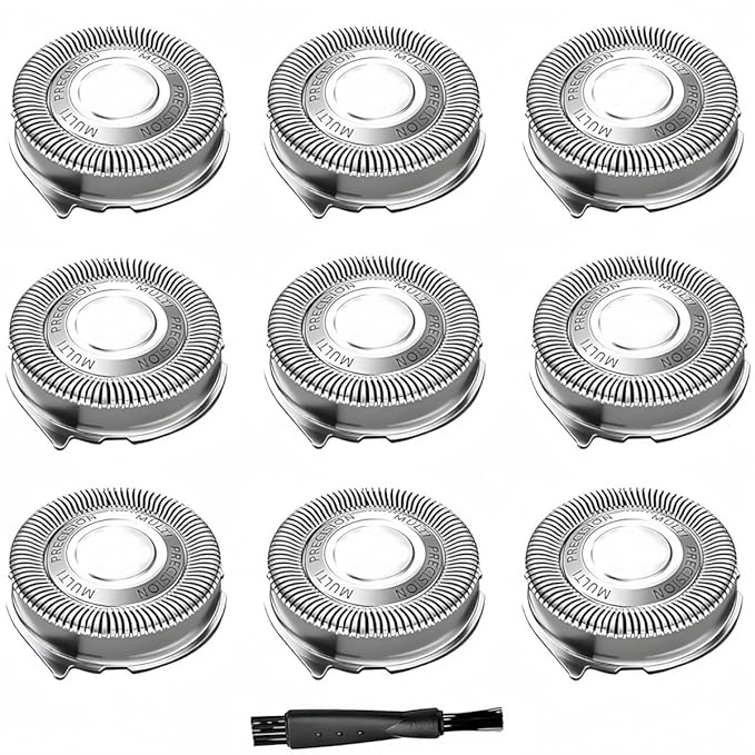 9-Pack HQ8 Replacement Heads Compatible with Philips Norelco Aquatec Replacement Heads,HQ8 Shavers Blades Compatible with Philips Aquatec Razor PT720 AT880 AT810 Etc Model