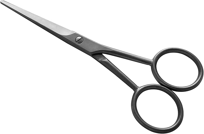 4.5" Stainless Steel Beard & Mustache Scissors - Tenartis Made in Italy