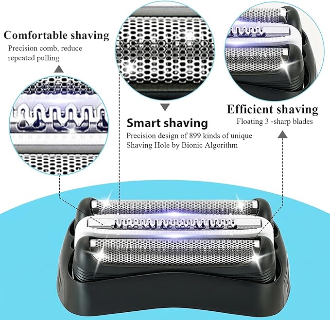 Series 3 32B Replacement Shaver Head, Compatible with S3 Razors 301S, 310S, 320S, 330S, 340S, 360S, 3000S, 3010S, 3020S, 30S, 3040, 350CC, 370CC, 3050CC
