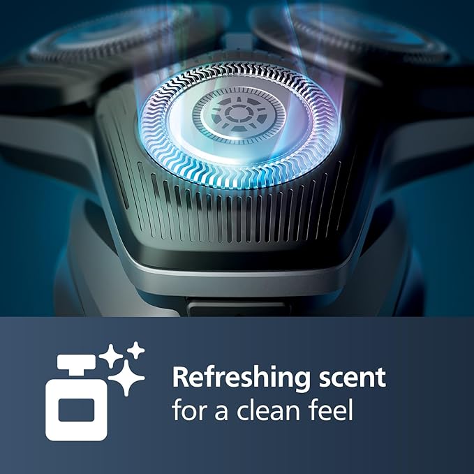 Norelco Philips Quick Clean Pod Cartridge, Lubricates Shaver & Eliminates Cut Hair, 4x 5.4 fl oz Cartridges (Up to 1yr Supply), BD9010AZ