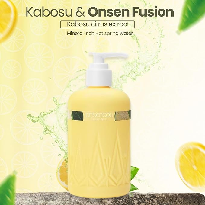 Moisturizing Body Wash for Dry Skin Women & Men, Full Body Washes with Hot Spring Yeast, Green Algae Extract & AHA from Japan, Natural Body Wash, Daily Use, 2EA, Each 10.1 Fl Oz