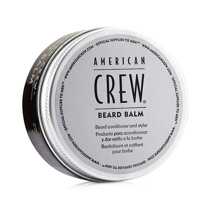 American Crew Beard Balm, Conditioner & Styler, Sweet Almond Oil, Shea Butter, 2.3 Fl Oz