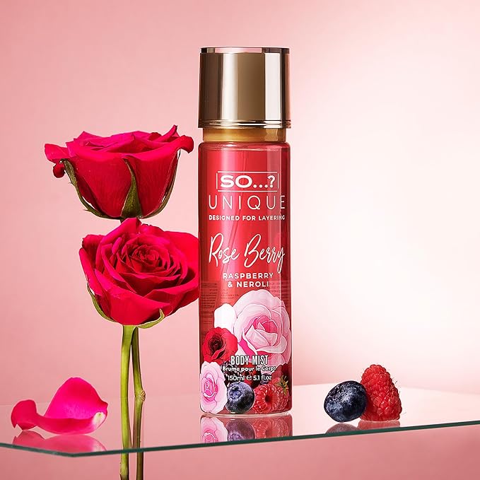 Unique Body Mist - Rose Berry by So…? for Women - 5.1 oz Body Mist - Pack of 2
