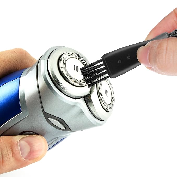 20PCS Electric Shaver Cleaning Brush, Black Cleaning Brush for Electric Shaver Clipper Cleaner, Double Sided Razor Clipper Cleaning-Brushes, Hair Remover Shaving Razor Brushes for Men