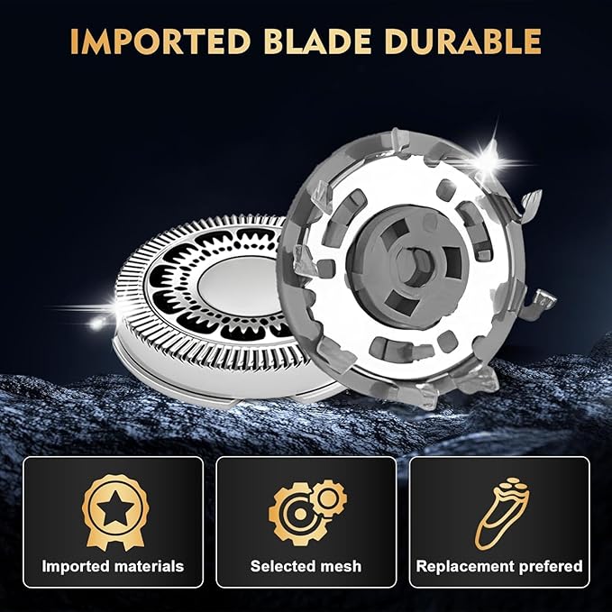 SH90 Replacement Heads Compatible with Philips Norelco Series 9000(S9xxx) 8000(S8xxx), Precision Blades for S9311 S8950 SW6700 SW9700 Razor Replacement Head,9 Pack