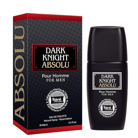 Hybrid & Company Dark Knight Absolu Pour Homme For Men Eau De Toilette Vaporisateur Natural Spray 3.4 Fl Oz