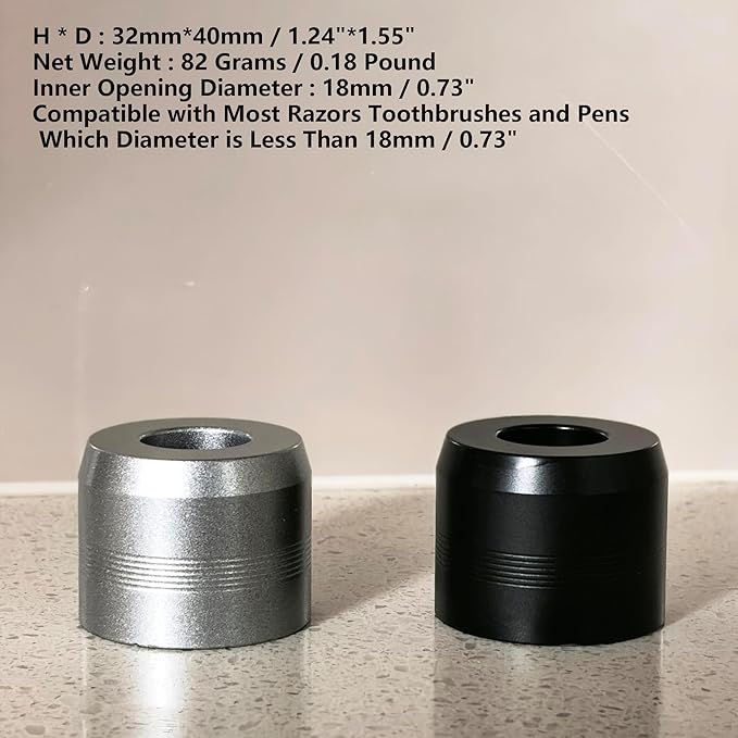 Razor and Brush Stands Shaving Shaver Stand … (Silver Razor Stand)