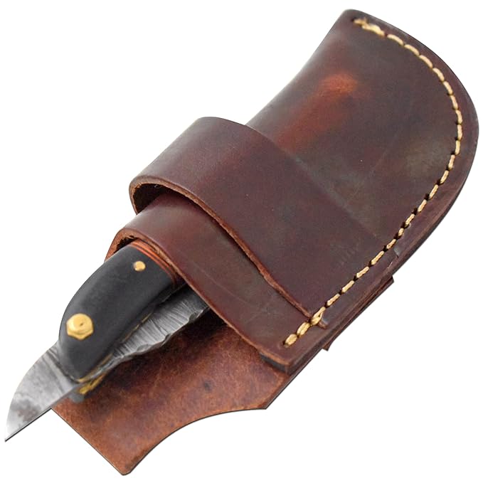 Straight Razor | Straight Edge-Razor Sharp High Hardness Real Damascus Steel Cutthroat Straight Edge-Blade | Barber Razor (349)