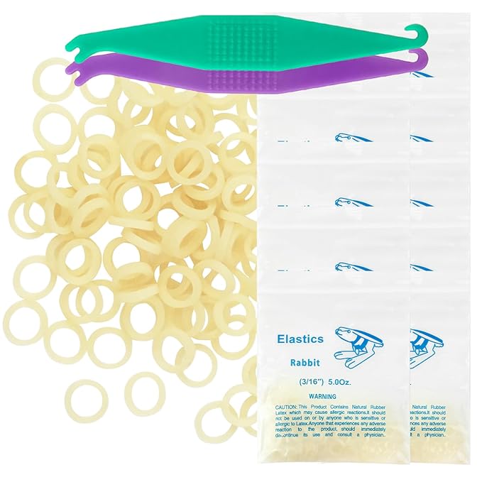 Orthodontic Rubber Bands for Braces 3/16'' Medium 5 oz, 1000 Pcs Dental Intraoral Elastic Bands