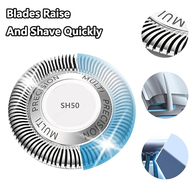 SH50/52 Replacement Head Compatible With Norelco 5000 Series Electric Shavers, Sh50 Replacement Head Compatible With Norelco Shaver S5000 S5110 S5100 S5080 S5420 S5070 Heads