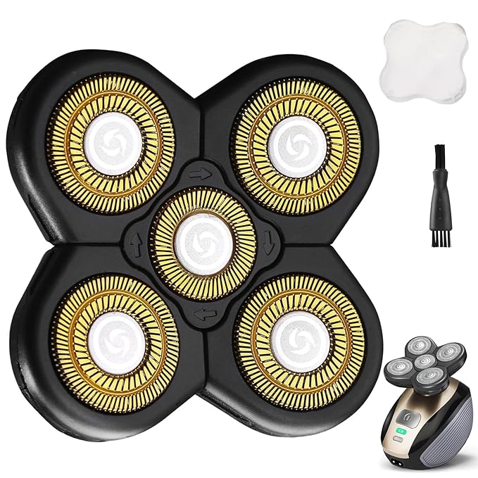 FreedomGold Shaver Replacement Heads - 5D Universal Blades Compatible With FreedomGold & Other Brands