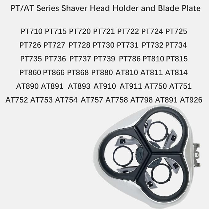 Shaver Head Holder and Blades Plate Frame Men's Razor Replacement for Philips HQ8 PT720 PT722 PT725 AT890 AT891 AT893 8170XL 8175XL Accessories Shaving Replacement Parts