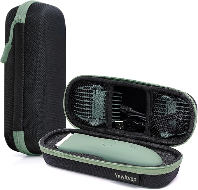 Case for Meridian Trimmer, Hard Carrying Case for MANSPOT Groin Hair Trimmer Without Recharge Dock, Meridian Shaver Storage Travel Bag MANSPOT Trimmer Holder with Shockproof Detachable Insert Foam