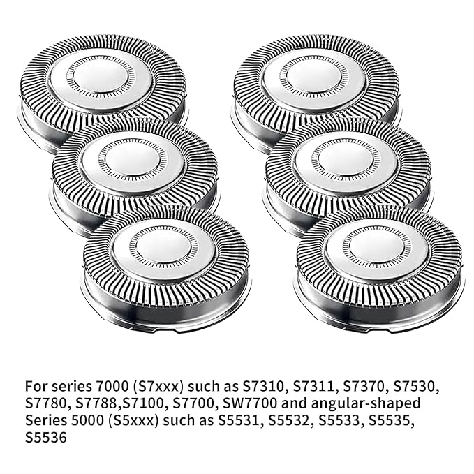 Upgraded SH71/52 Replacement Heads Compatible with Philips Norelco Series 7000 and Angle 5000 series, SH71 Replacement Blades Compatible with Philips Electric Shaving Series 7000 S7311 S7370 S7530