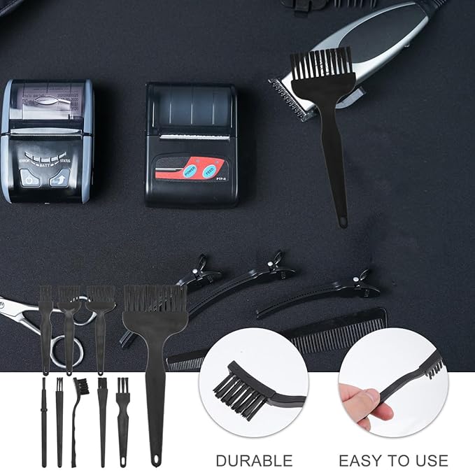 FRCOLOR 8pcs Shaver Brush Razor Brush Cleaner for Cleaning Electric Clippers Razor Cleaning Tools