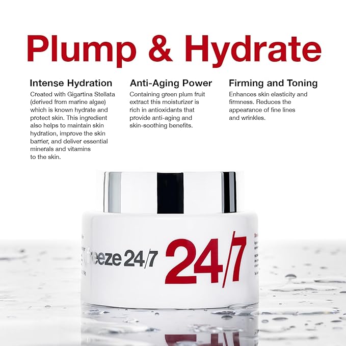 Freeze 24/7 TimeFiller Moisturizer – Hydrating Face Cream for Mature Skin, Wrinkles & Dryness – Plumping Lotion with Collagen, Vitamin C & Niacinamide – Deep Hydration for Women & Men - 1.75 oz / 50 g