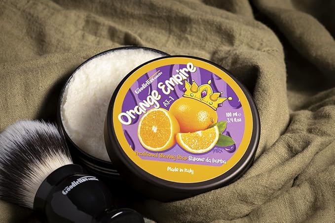 The Goodfellas' smile, Orange Empire Shave Soap and Afltershave Splash Bundle, Made in Italy