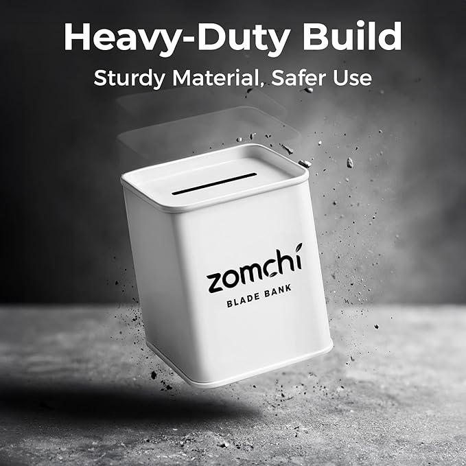 ZOMCHI Razor Blade Bank for Safety Razor Blade Storage, White
