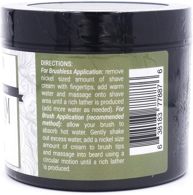 Taconic Shave, All Natural Shave Cream – Highly-Concentrated Shaving Cream for Men – 4 oz. Moisturizing Shaving Cream Tub with Skin Soothing Ingredients – Urban Woods with hints of Cedar and Bergamot
