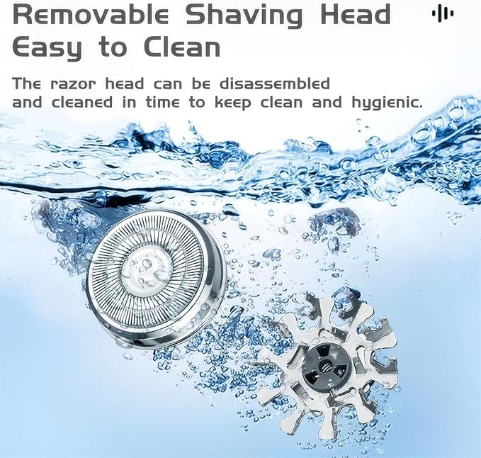 Mini Electric Shaver, Portable Powerful Storm Razor for Men Women, USB C Rechargeable, Battery Power Display, Lightweight Razor for Travel Office Business Trip Black