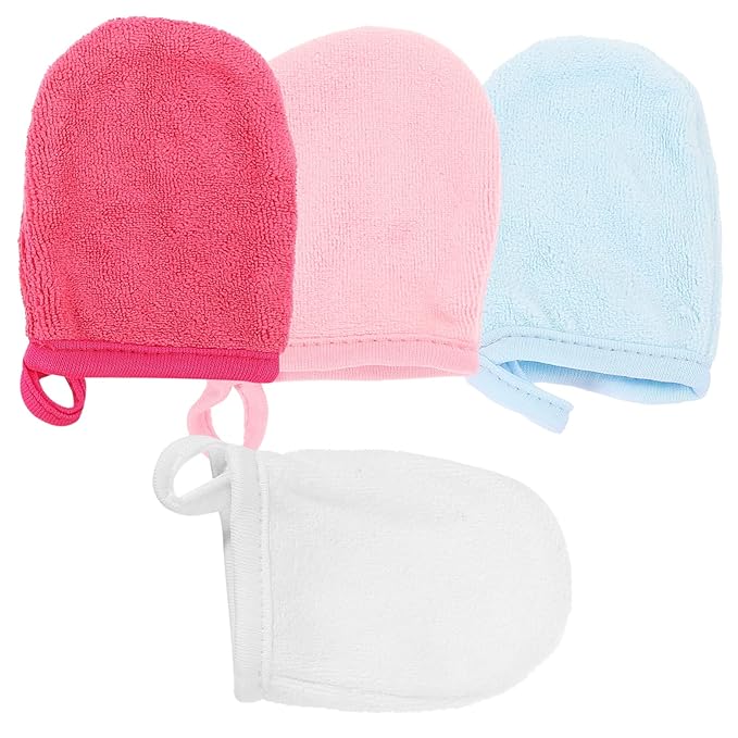 20pcs Facial Cleaning Gloves Sleep Mask Mitts Makeup Remover Mitts for Women Men Home Use